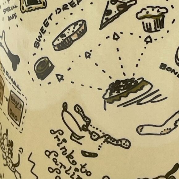 Vtg 1997 Three Dog Bakery Whimsical Cartoon Yummy Coffee Mug Kansas City USA - Picture 10 of 13